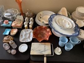 Carnival Glass Marigold Rose Bowl