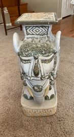 Antique Elephant Plant Stand AS-IS