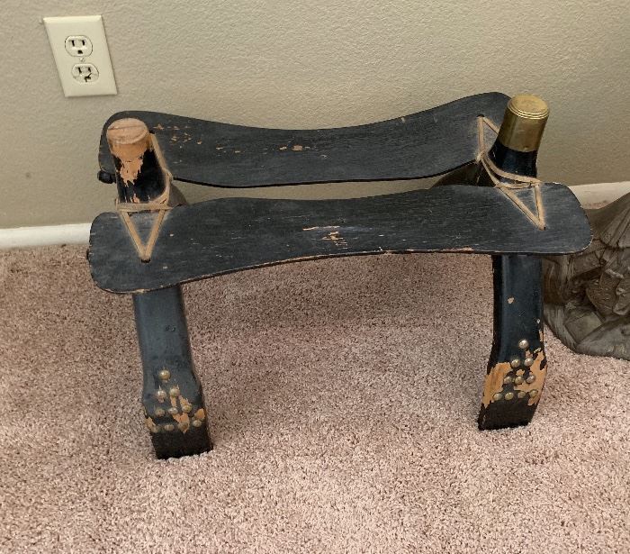 Antique Camel saddle stool