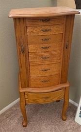 Jewelry Cabinet 39x17x13in HxWxD