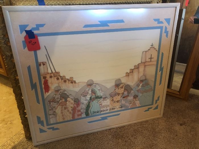 *Signed* Amado Manilio Pena Framed Print 31x27in
