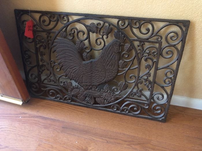 Cast Iron Rooster Floor Grate