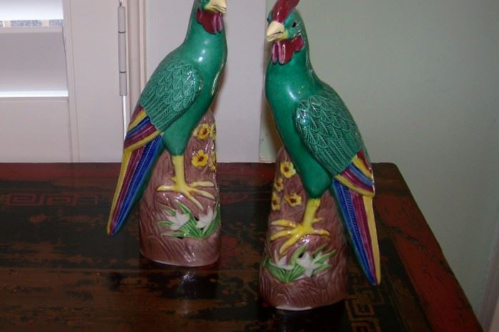 Pair oriental birds