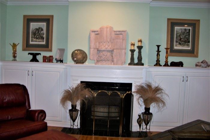 View of the fireplace area, front room