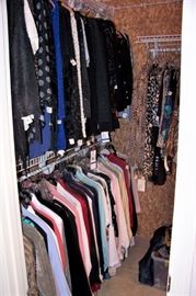 More clothes in a closet