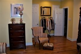 One of a pair of chairs