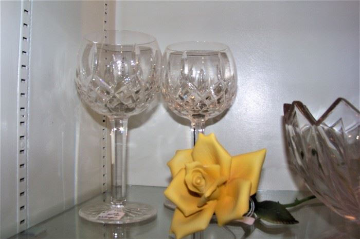 Waterford goblets, (set of 2)