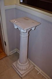Solid wooden column