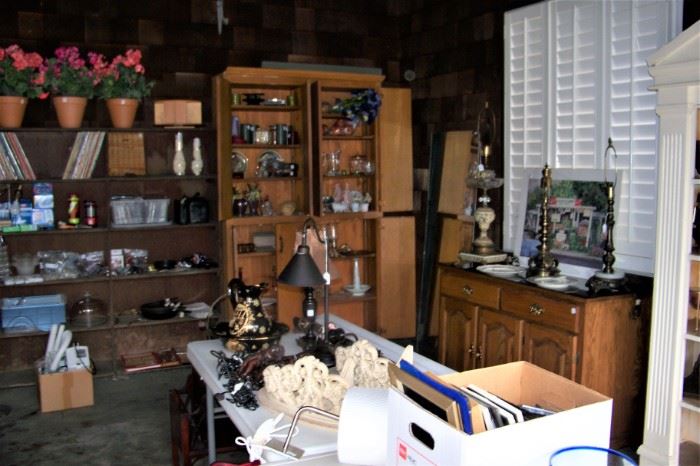 View of just SOME of items offered in garage