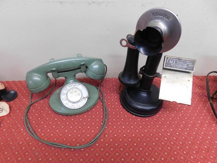 Old Telephones(Deco and Candlestick)