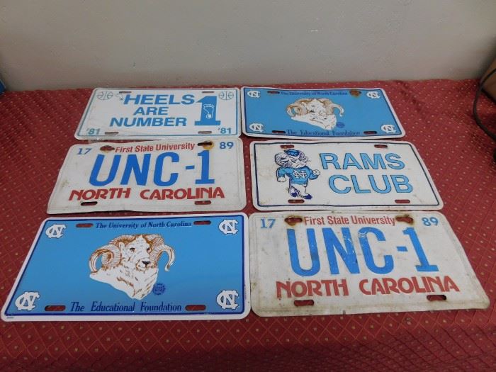 UNC Tarheel License Plates