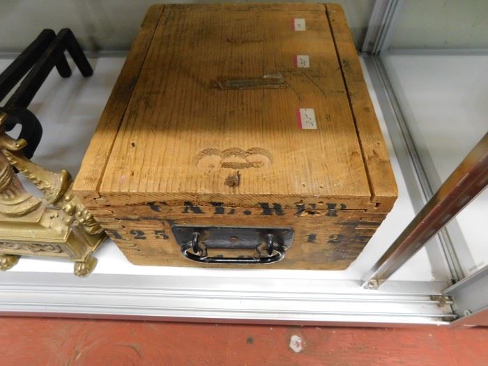 Old Machine Gun Ammunition Box