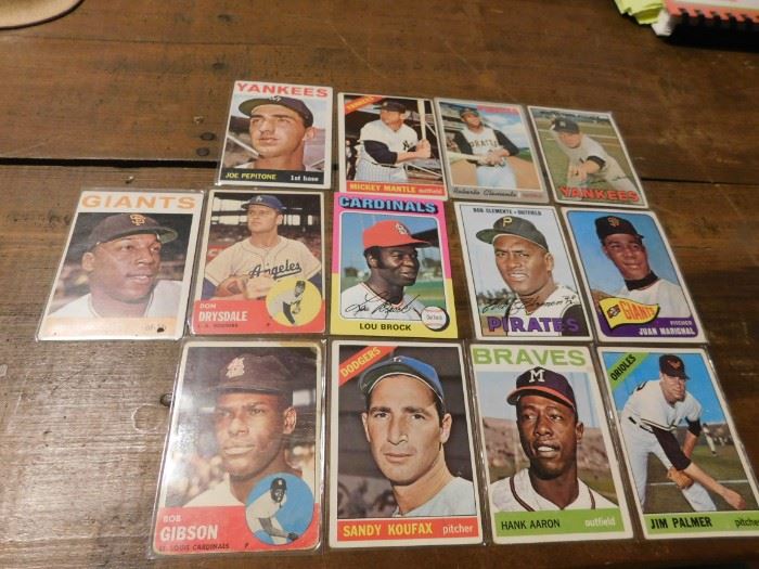 1960's Baseball Cards(Mantle, Koufax, Aaron and more)