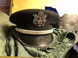 Military Trunk, Flight Gear, and Hats