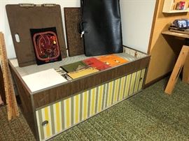 Vintage Retail Display "Dump" Bin with Storage