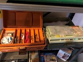 Fishing Tackle Boxes with Tackle