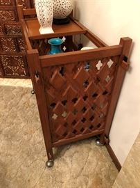 MCM Teak Wood Bar Cart