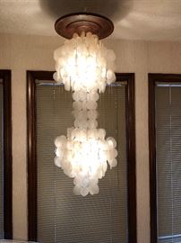 Hanging Capiz Shell Lamp