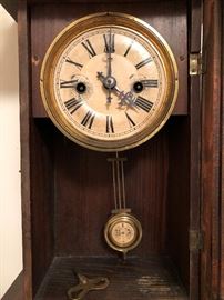 Antique Wall Hanging Pendelum Clock