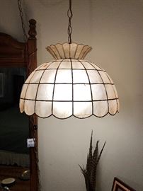 Capiz Shell Swag Lamp