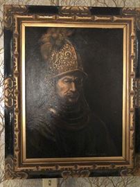 Original Painting Copy of "The Man in the Golden Helmet"