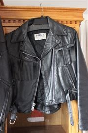 Fringe Leather Biker Jacket