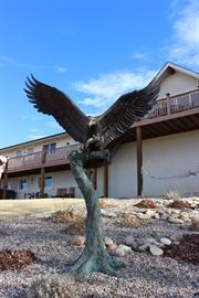 HUGE bronze eagle 