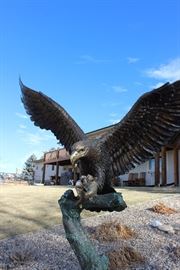 huge bronze eagle