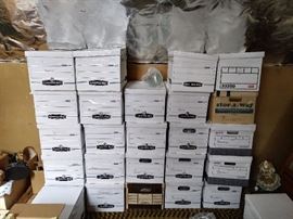 Filled with antique glass bottles!