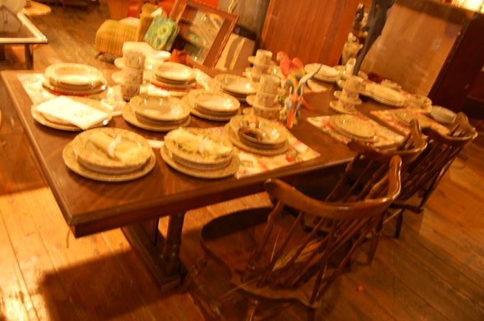 One of many dining sets