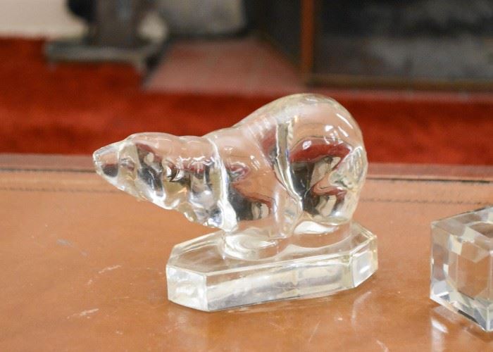 Art Glass Polar Bear Figurine