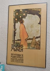 Edvard Munch Art Poster, Framed