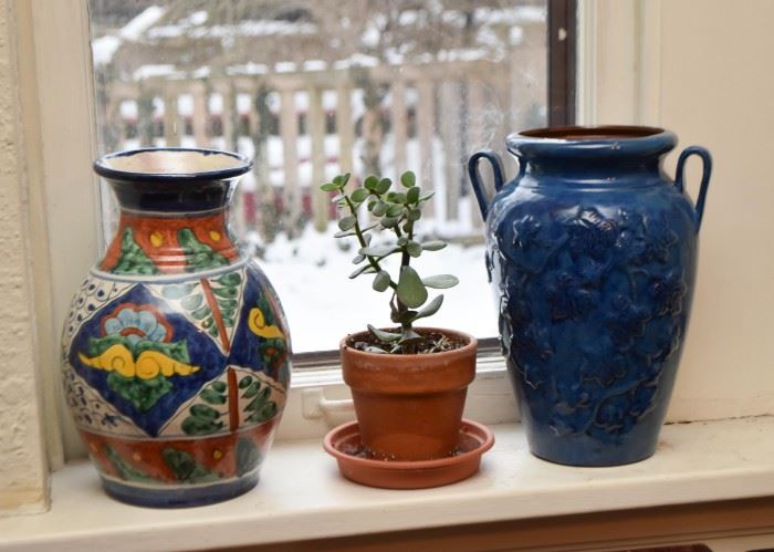Pottery Vases, Houseplants