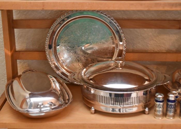 Silver Plate Serving Dishes & Platters