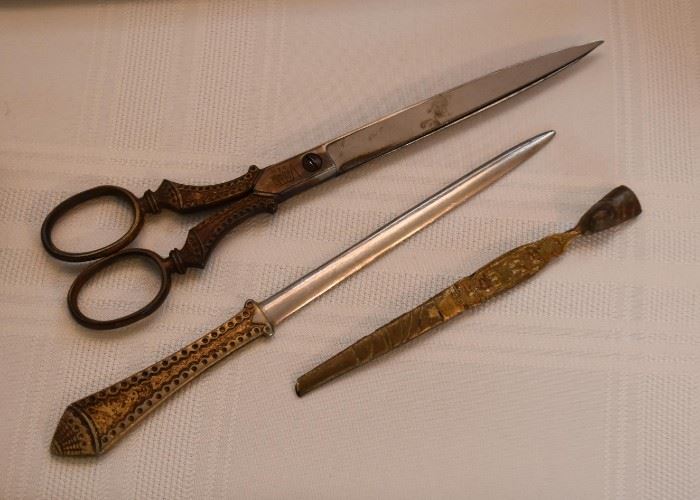 Antique Scissors & Letter Openers