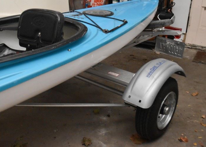 Eddyline Sandpiper Kayak with Trailer (trailer has license & title)