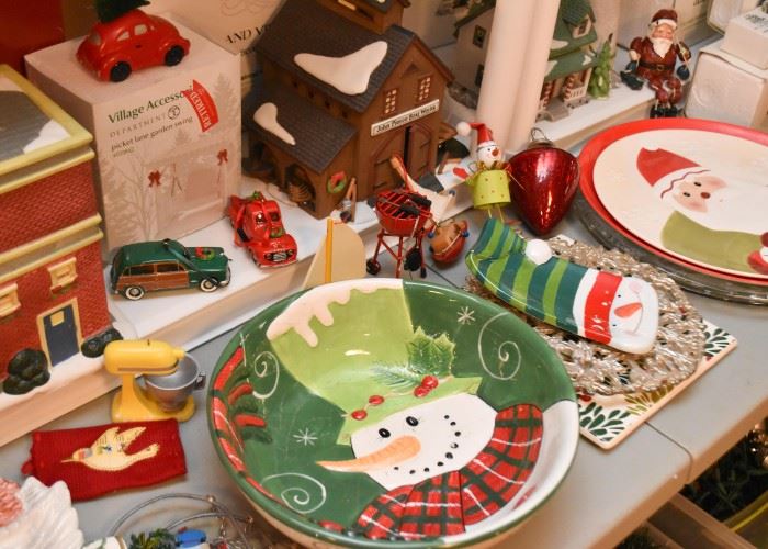 Christmas Decor & Ornaments, Bowls, Platters, Plates