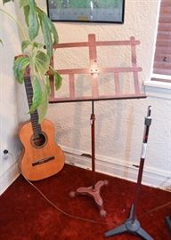 Acoustic Guitar, Music Stands