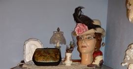 ladies head / hats and purses