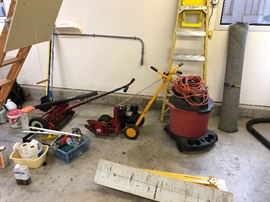 Many garden tools and equipment!