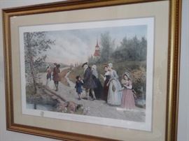 Sunday Morning in Sleepy Hollow. (After Etching by Jas. S. King