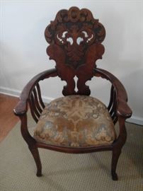 Antique sword chair
