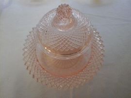 "Miss America" butter dish