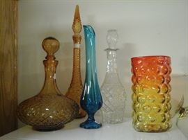 Far right Blenko vase