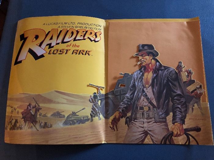 Rare!! Raiders of the Lost Ark..die cut. Press Kit! Complete!!