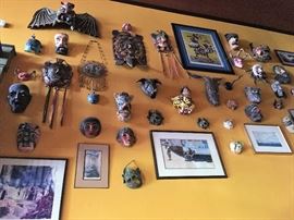 Lots of unique Mexican/Hispanic carved masks
