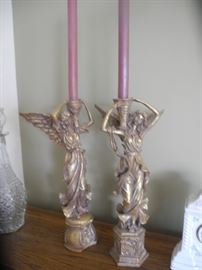 Angel candleholders