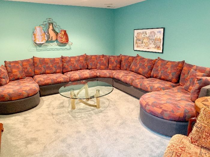 Vintage, mid century sectional