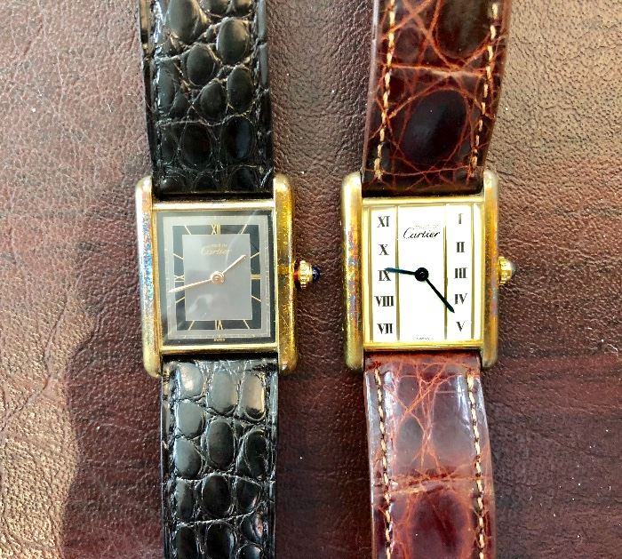 Men's Must de Cartier Tank Vermeil watches
