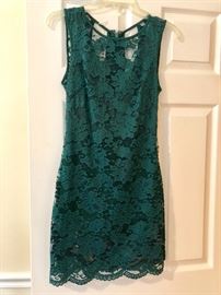 Extra small green lace dress